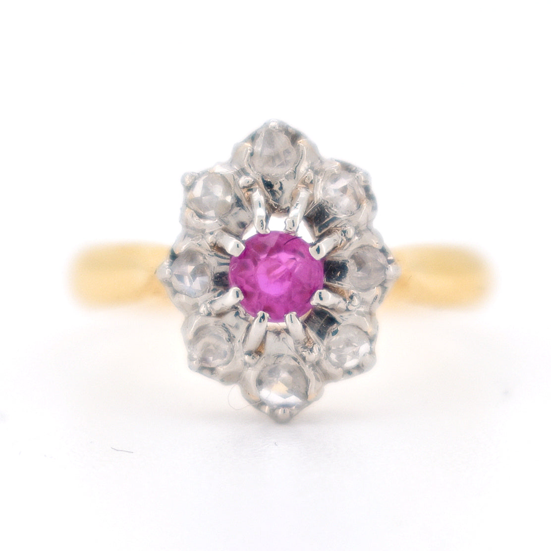 antique ruby and diamond ring
