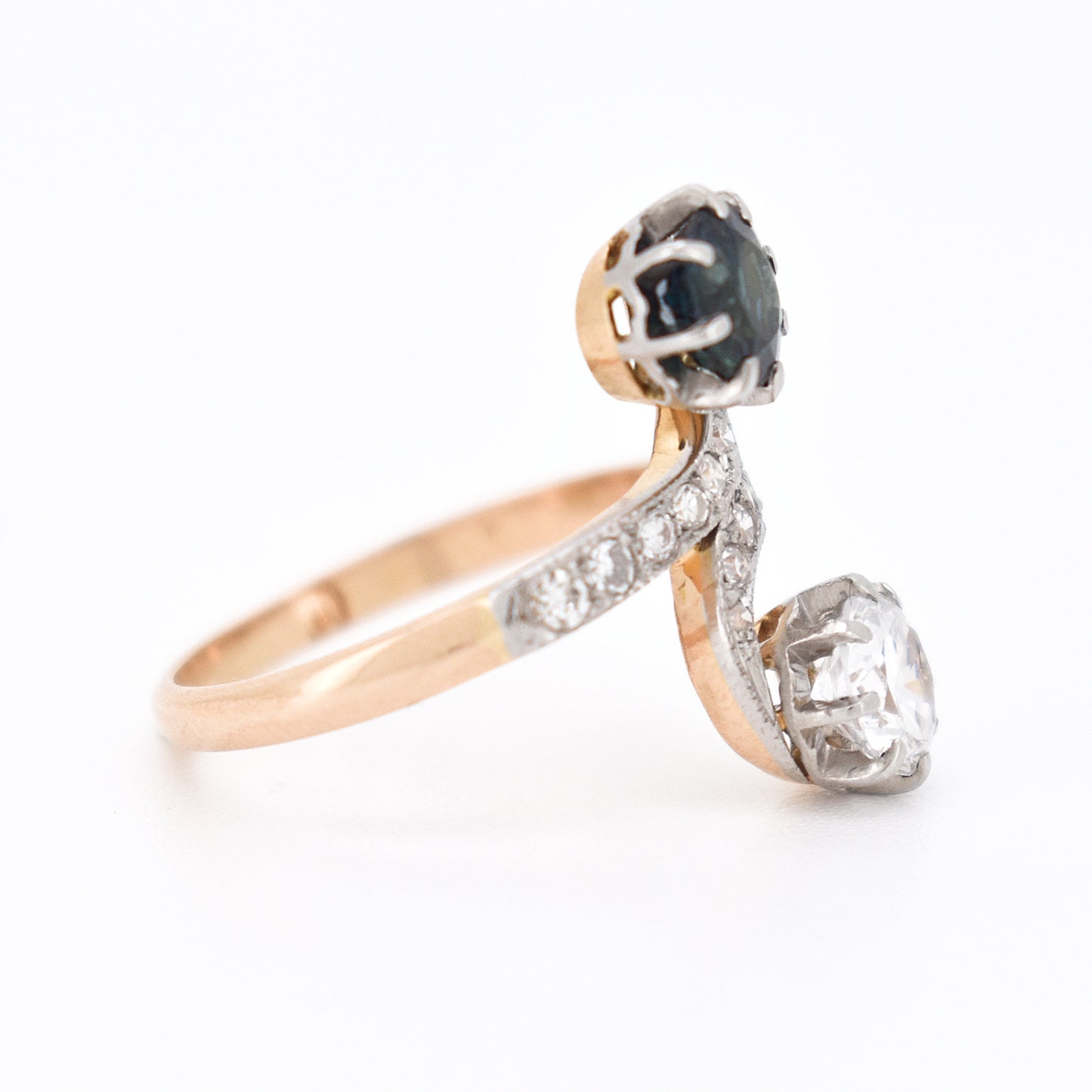 toi et moi diamond and sapphire ring, belle époque (2)