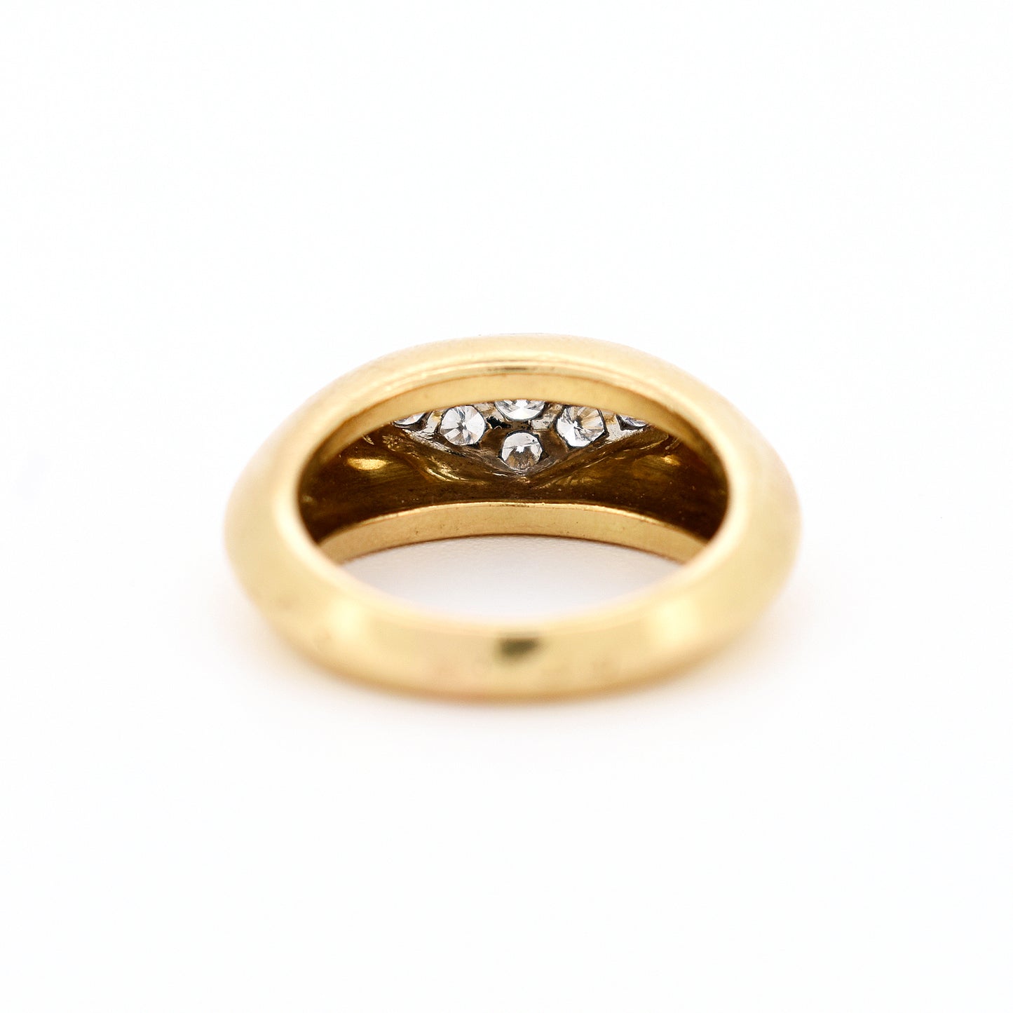 bague jonc oj perrin or diamants femme, dos