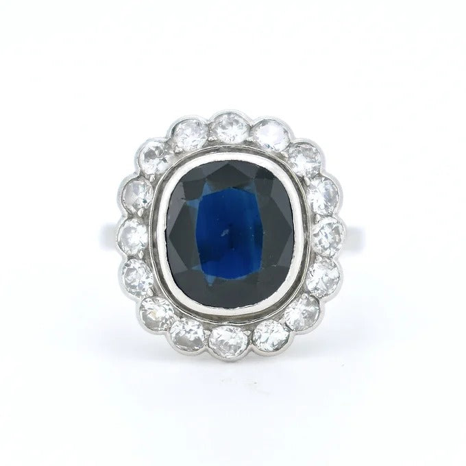 bague lady diana saphir diamants