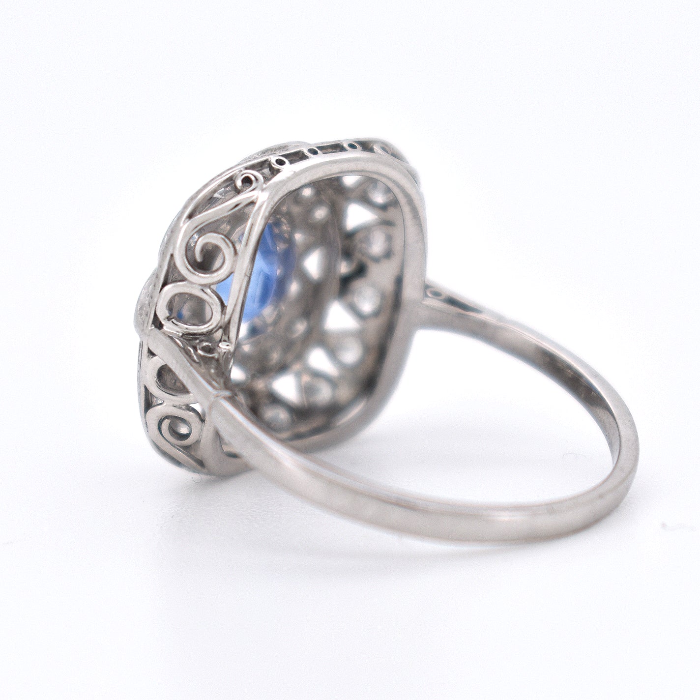 bague vintage saphir diamants, style art deco (6)