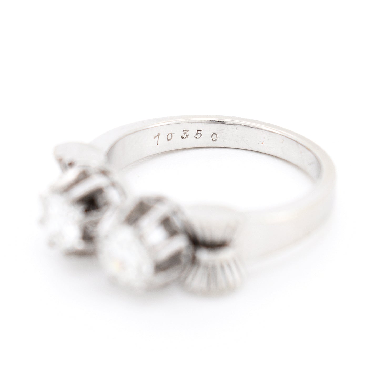 bague toi et moi rétro or et deux diamants, numéro
