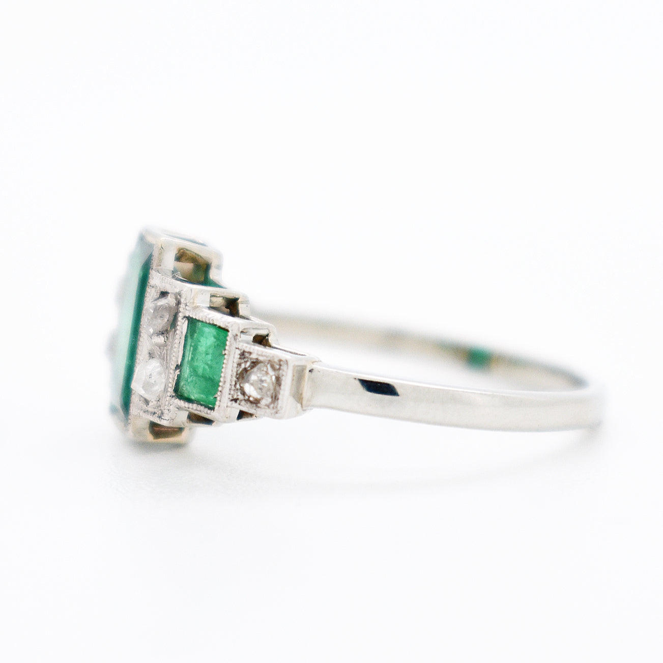bague art deco femme emeraude diamants 2
