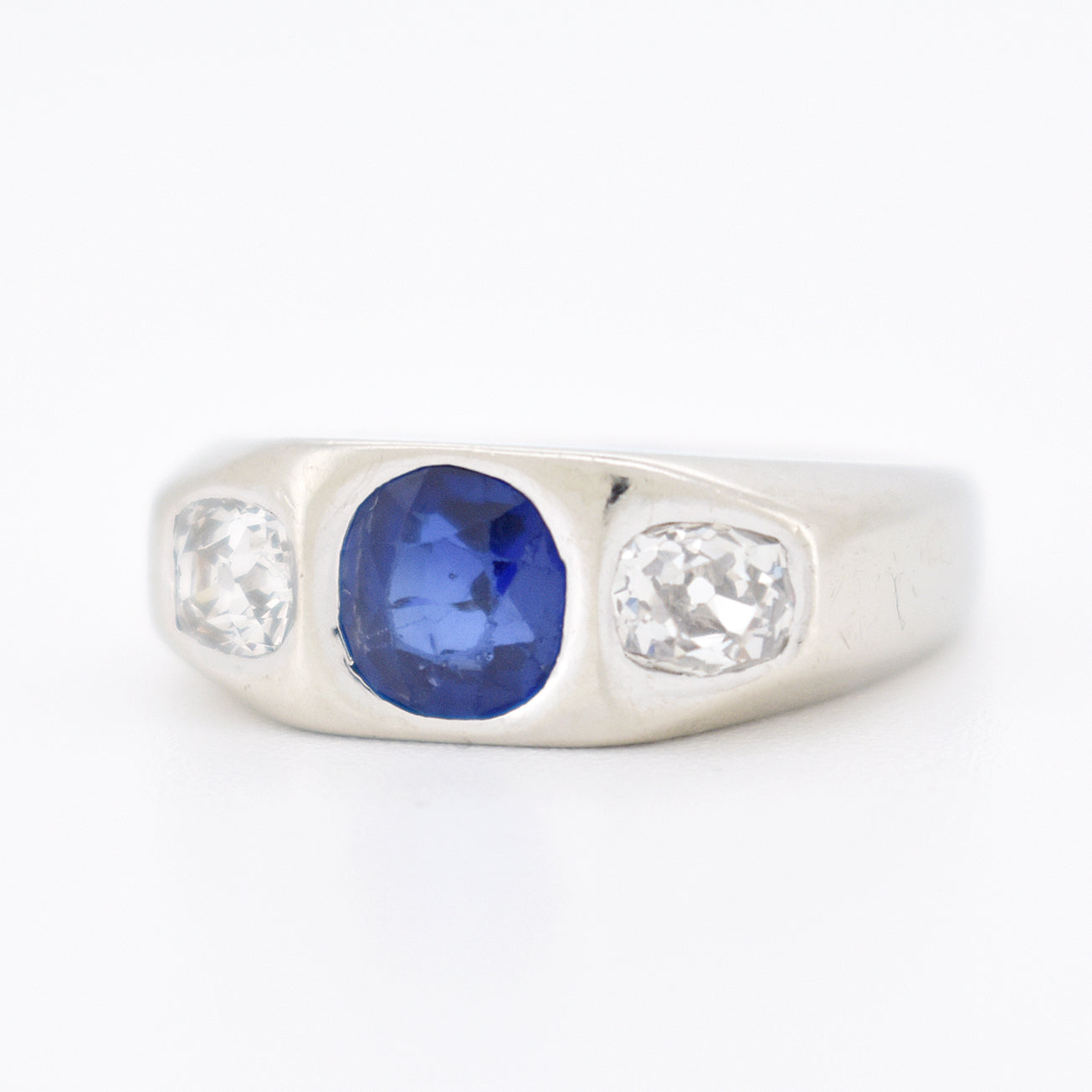 bague saphir diamants cote 6