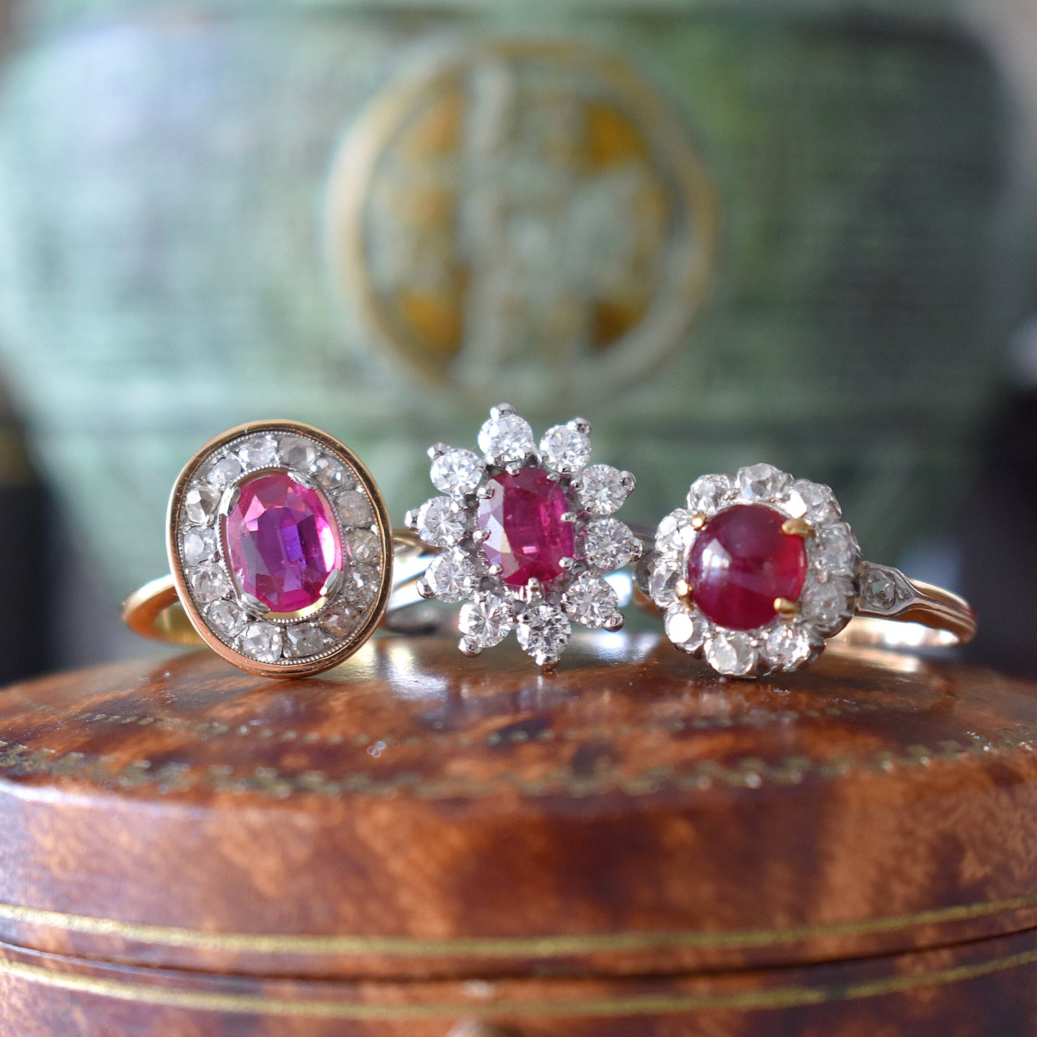 bagues rubis diamants