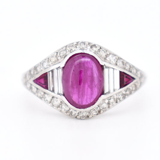 Bague Vintage Rubis et Diamants (6)