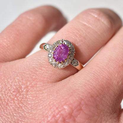 pink sapphire and diamond ring, belle époque (11)