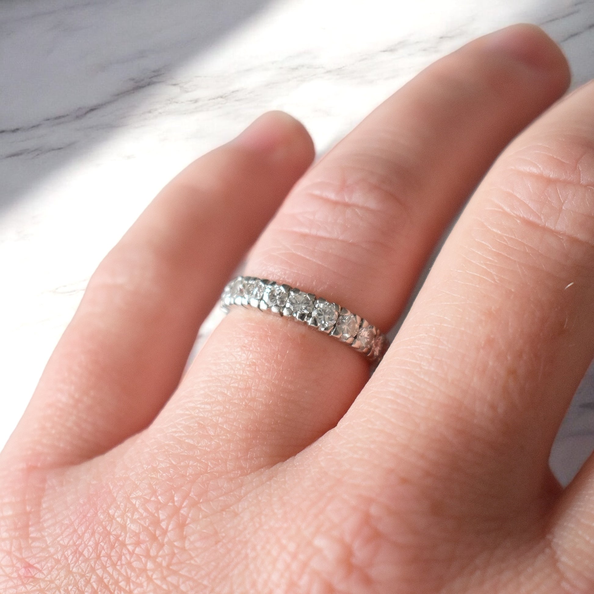 Alliance Éternité, Or 18 Carats, Diamants 2 Carats H/VS - Bellerive Jewelry