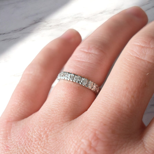 Alliance Éternité, Or 18 Carats, Diamants 2 Carats H/VS - Bellerive Jewelry