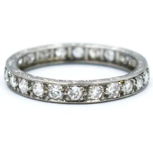 alliance art deco platine diamants