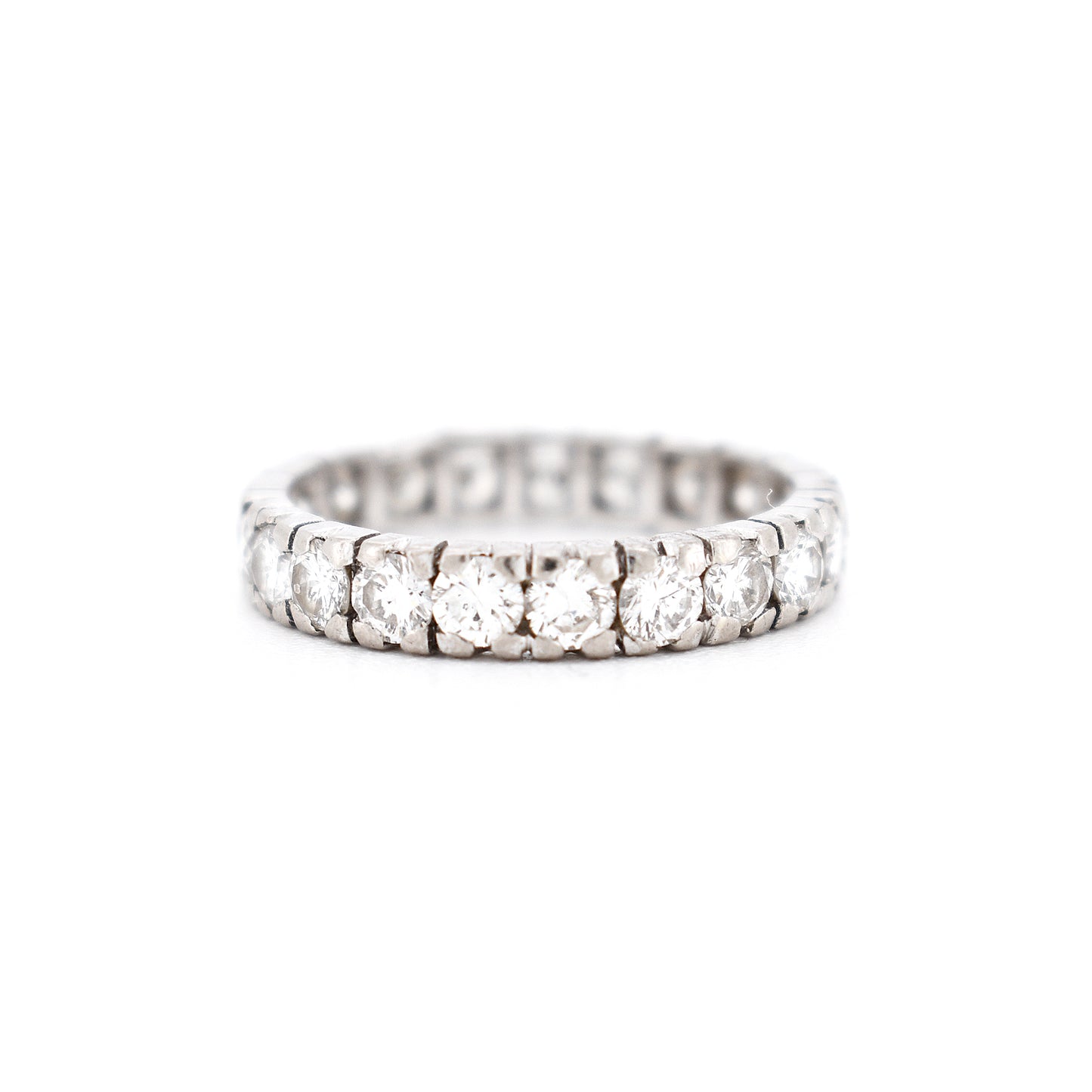 alliance vintage femme or diamants, face