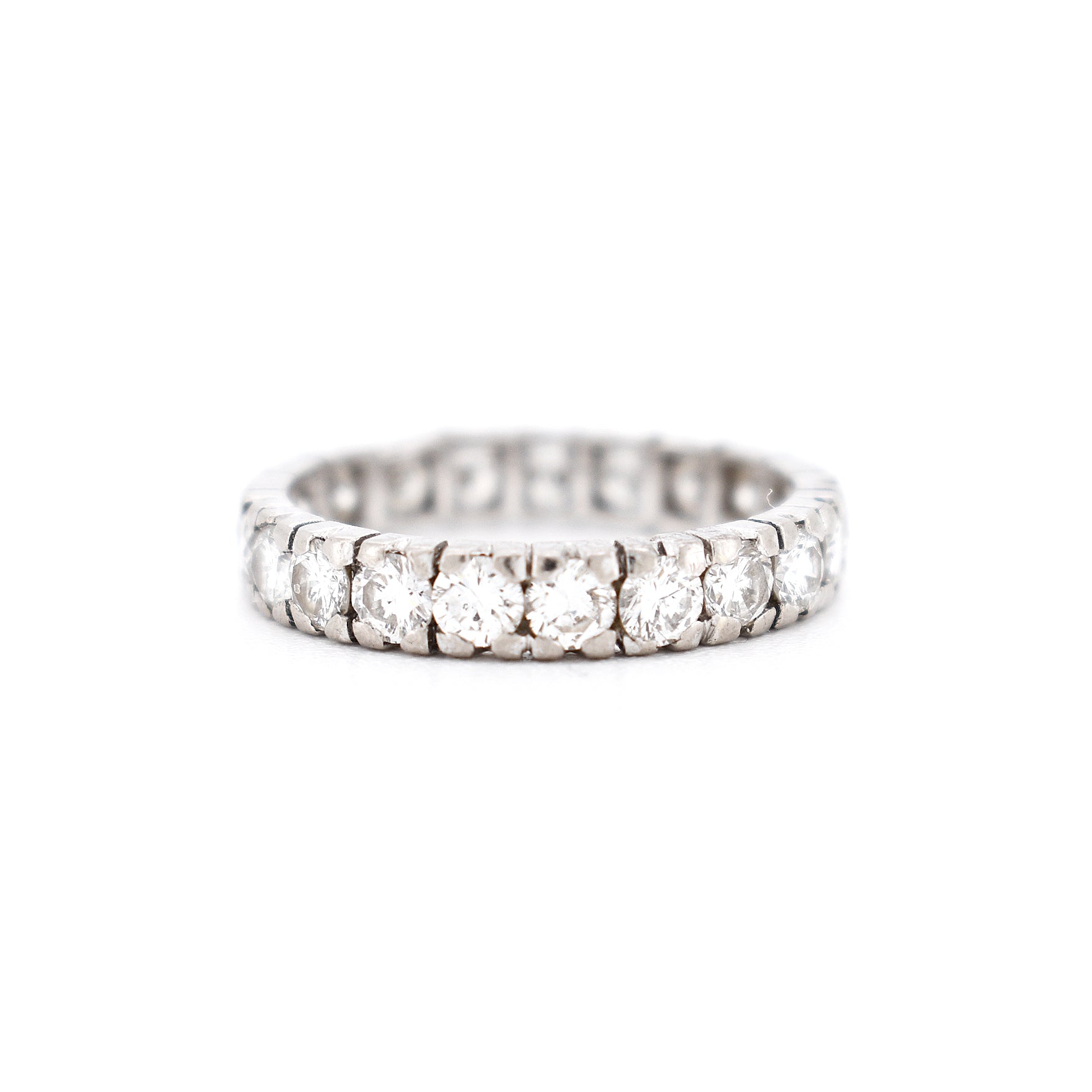 alliance vintage femme or diamants, face