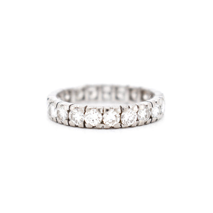 alliance vintage femme or diamants, face