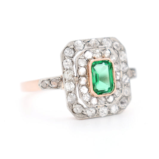 Bague Émeraude et Diamants  pour femme 7