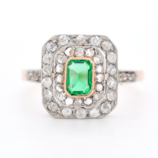 Bague Émeraude et Diamants  pour femme 8