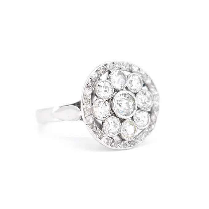 bague art deco diamants