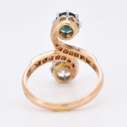 toi et moi diamond and sapphire ring, belle époque (4)