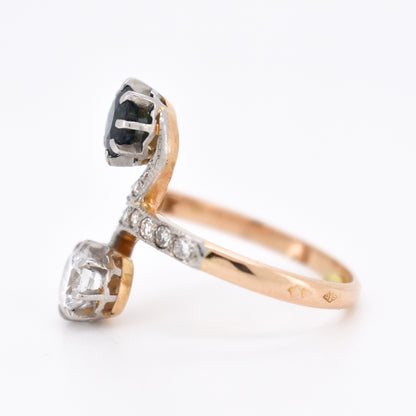 toi et moi diamond and sapphire ring, belle époque (6)