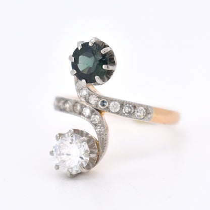 toi et moi diamond and sapphire ring, belle époque (7)
