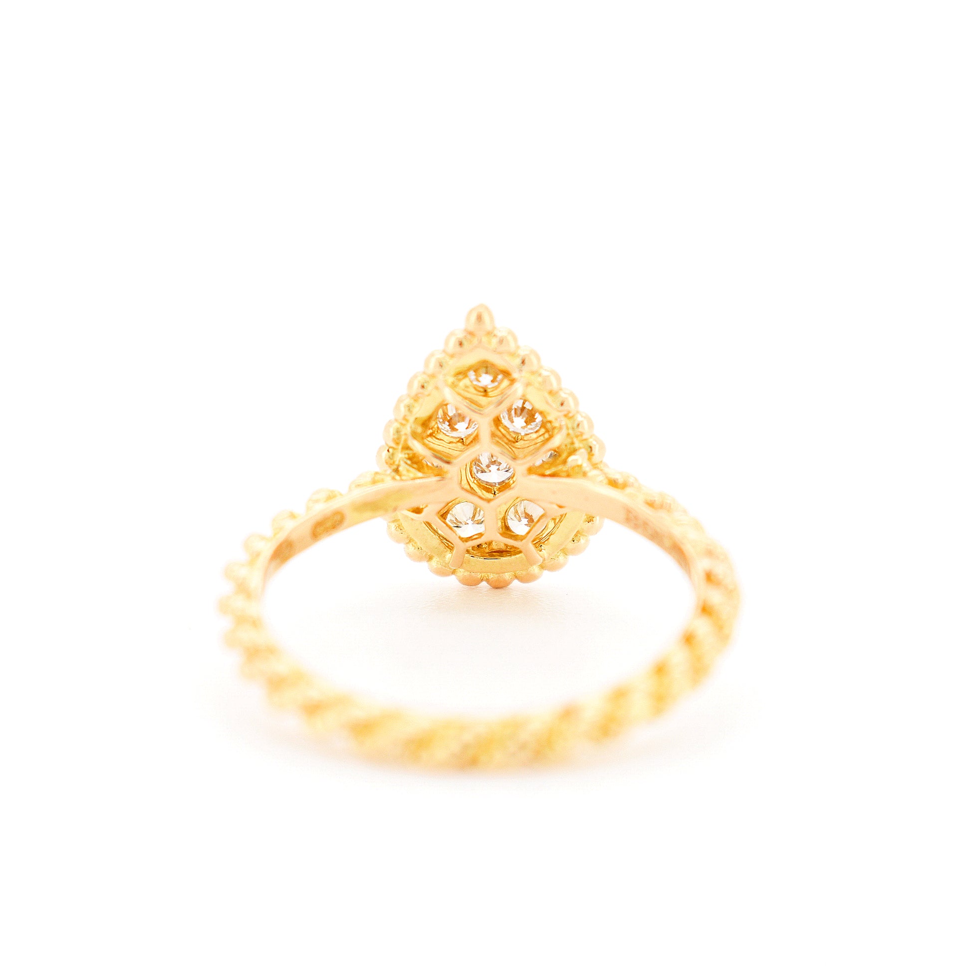 bague boucheron serpent bohème modèle xs or 18 carats et diamants, arrière