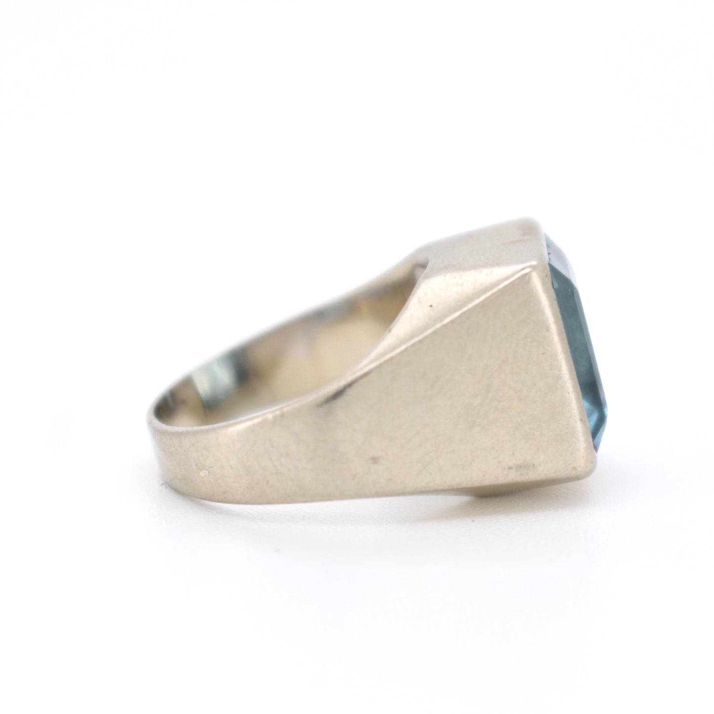 bague chevalière vintage aigue-marine (2)
