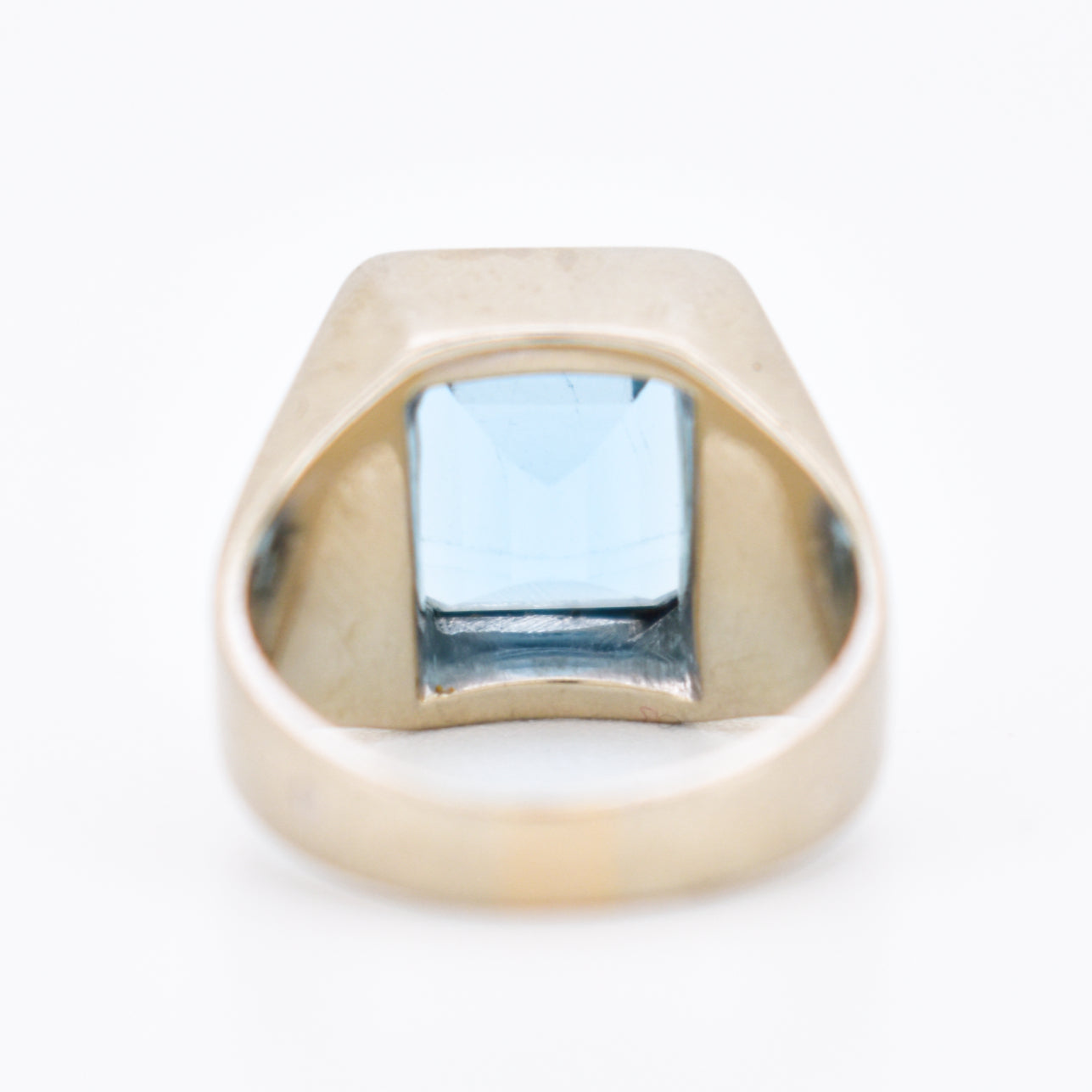 bague chevalière vintage aigue-marine (3)