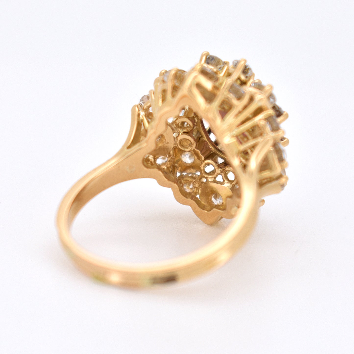 bague cocktail vintage tourmaline diamants (3)