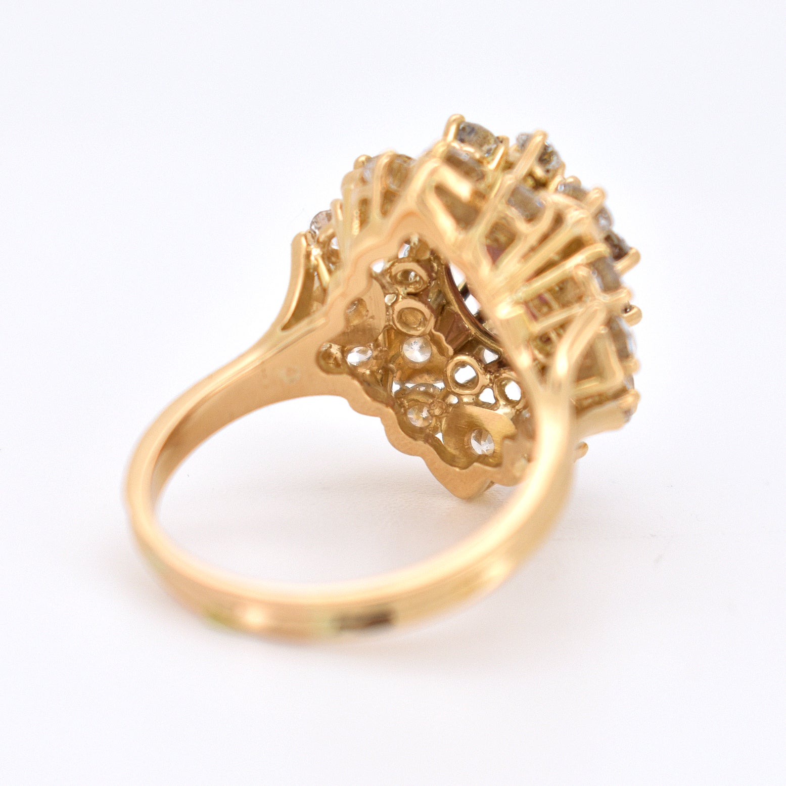 bague cocktail vintage tourmaline diamants (3)