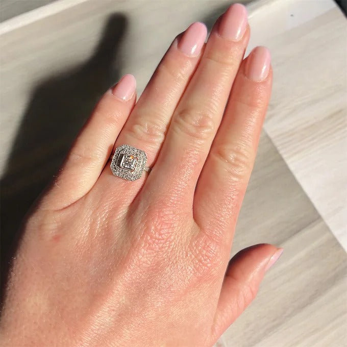 bague de fiançailles art déco diamants 2