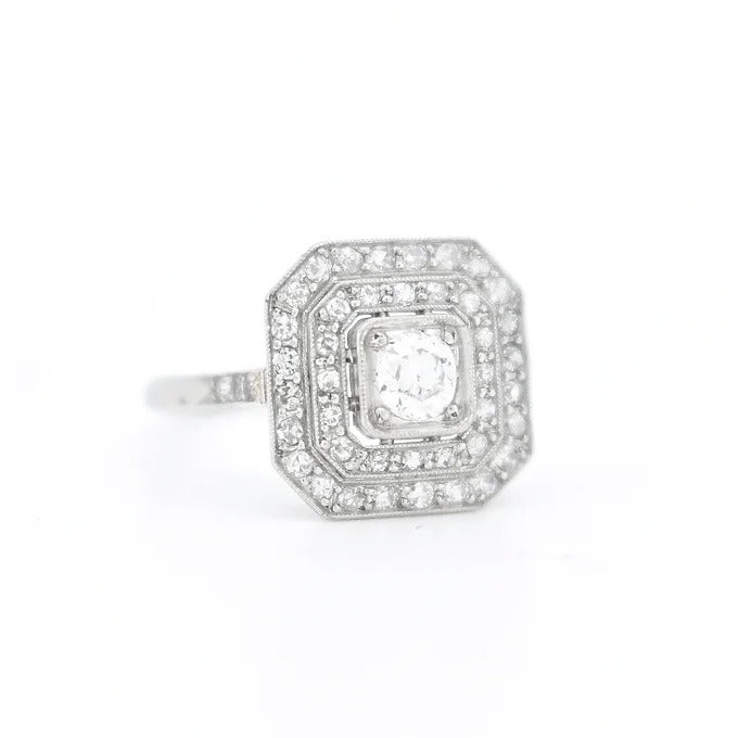 bague de fiançailles art déco diamants 4