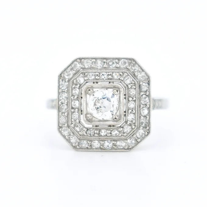 bague de fiançailles art déco diamants 5