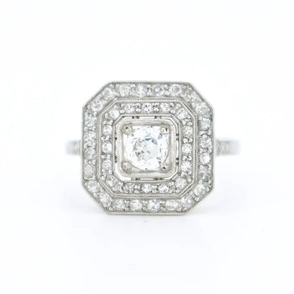 bague de fiançailles art déco diamants 5