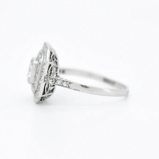 bague de fiançailles art déco diamants 6