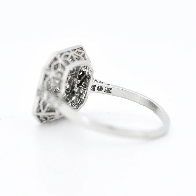 bague de fiançailles art déco diamants 8