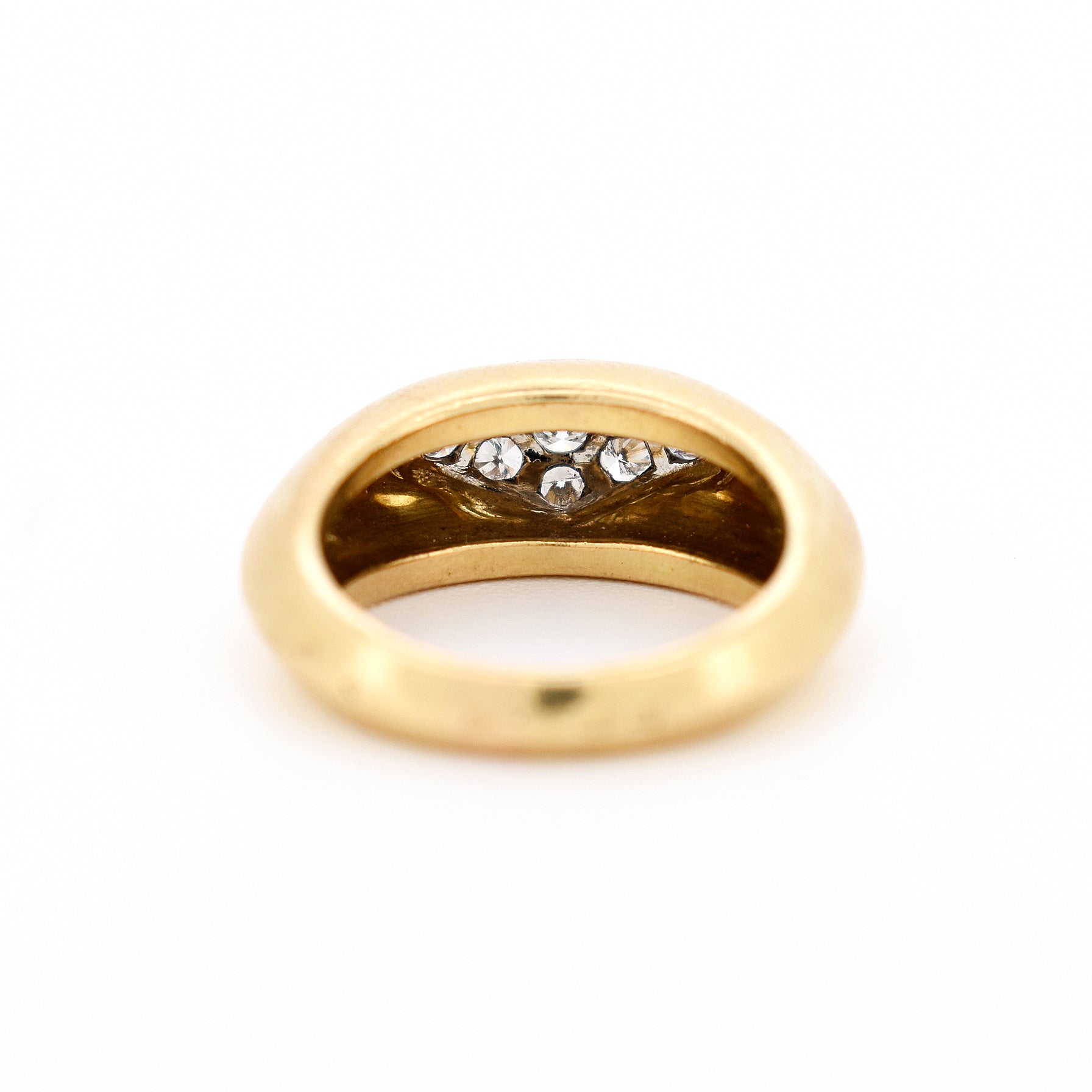 bague jonc oj perrin or diamants femme, dos