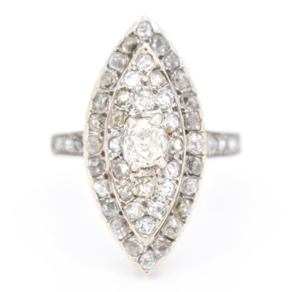 bague marquise diamants