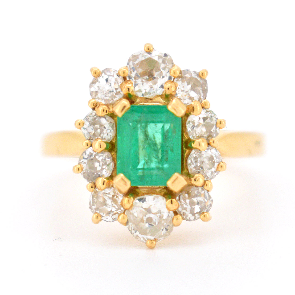 bague pompadour émeraude diamants 6