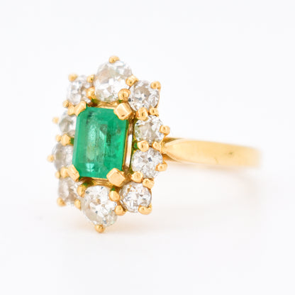 bague pompadour émeraude diamants 8
