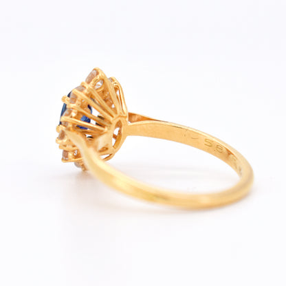 bague vintage saphir diamants (5)