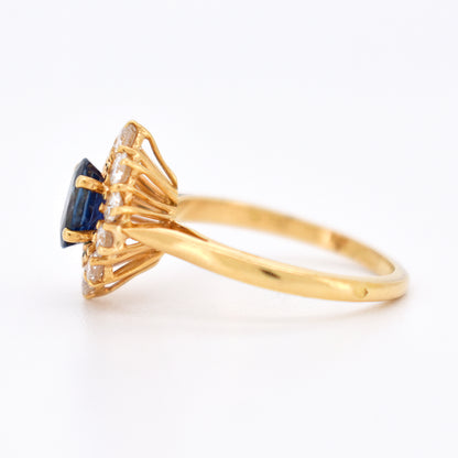 bague vintage saphir diamants (6)
