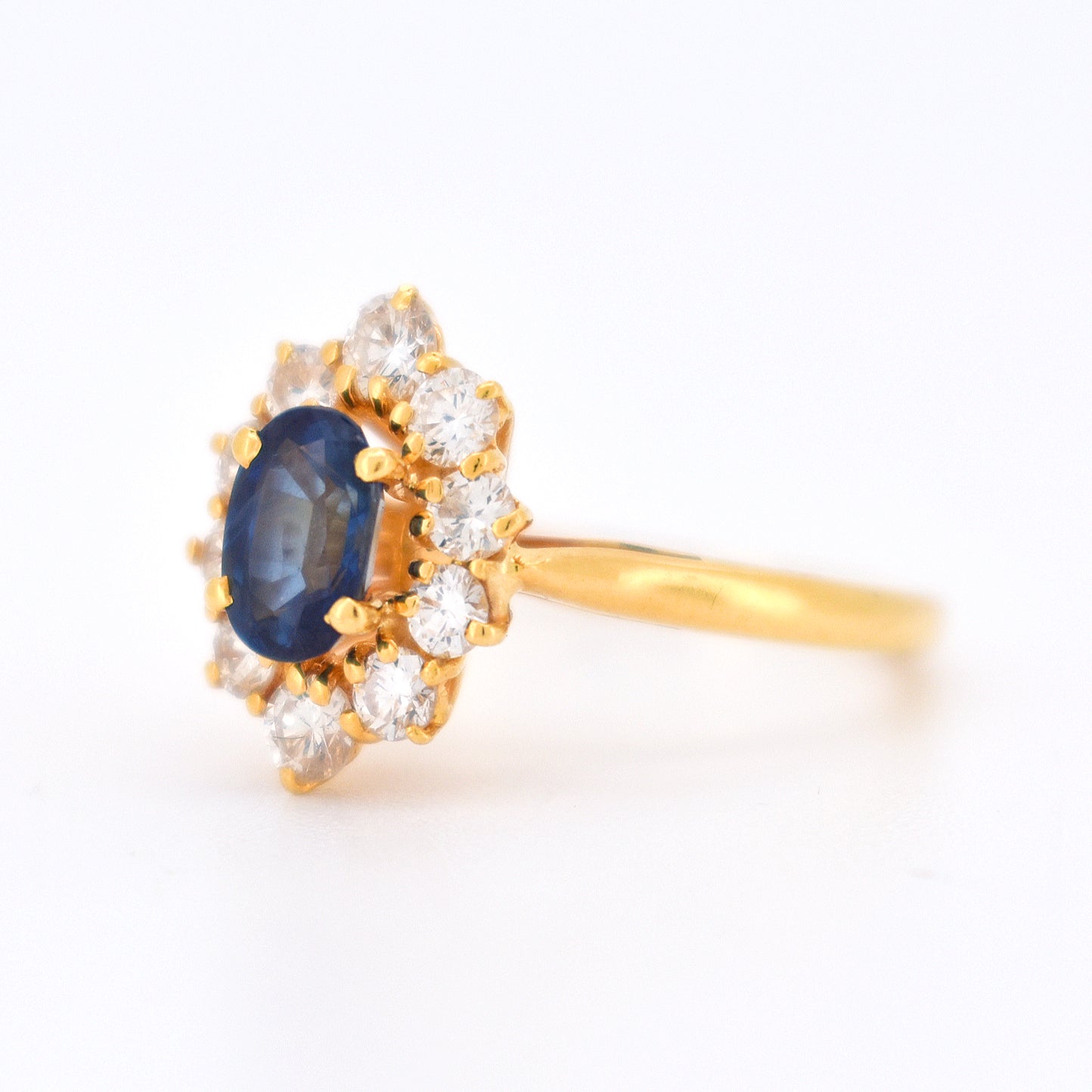 bague vintage saphir diamants (7)
